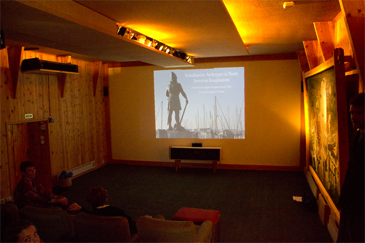 The interior of Biografen, Ingmar Bergman's private cinema, before my talk.