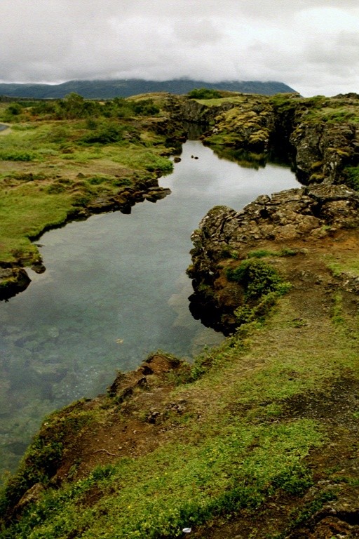 A stream at Þingvellir.