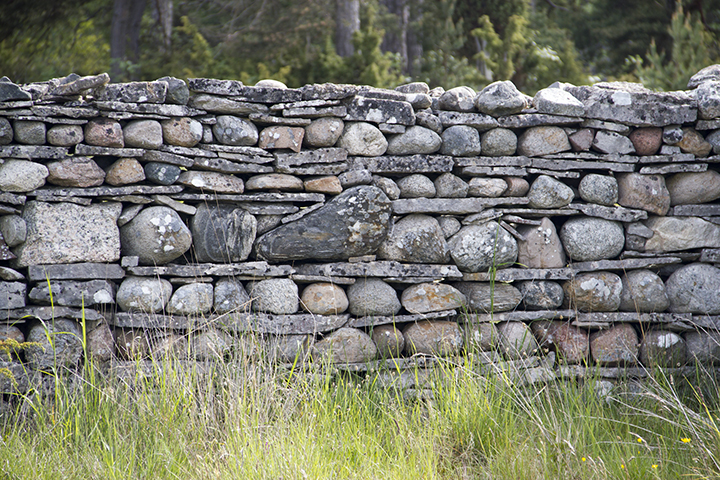 Magnificent stone wall on Fårö.
