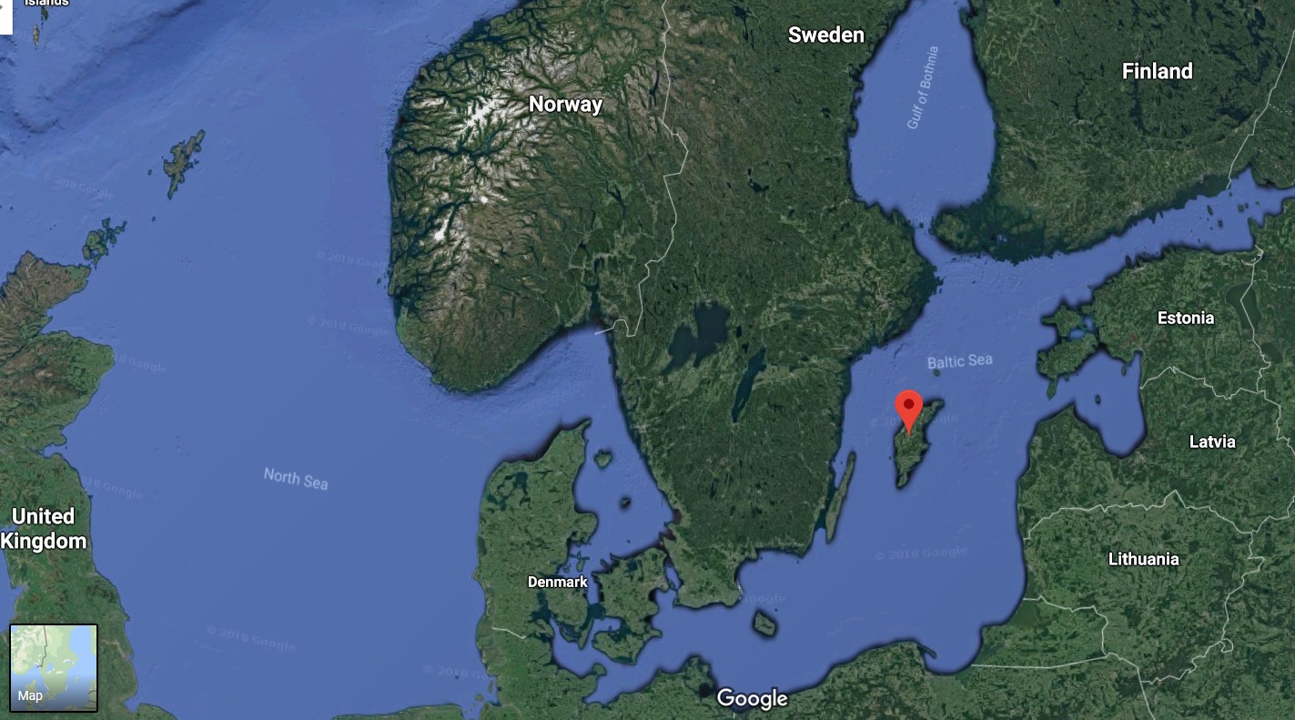 Where is Gotland on map of Sweden