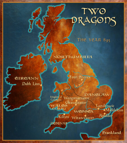 Two Dragons: Map of England 895