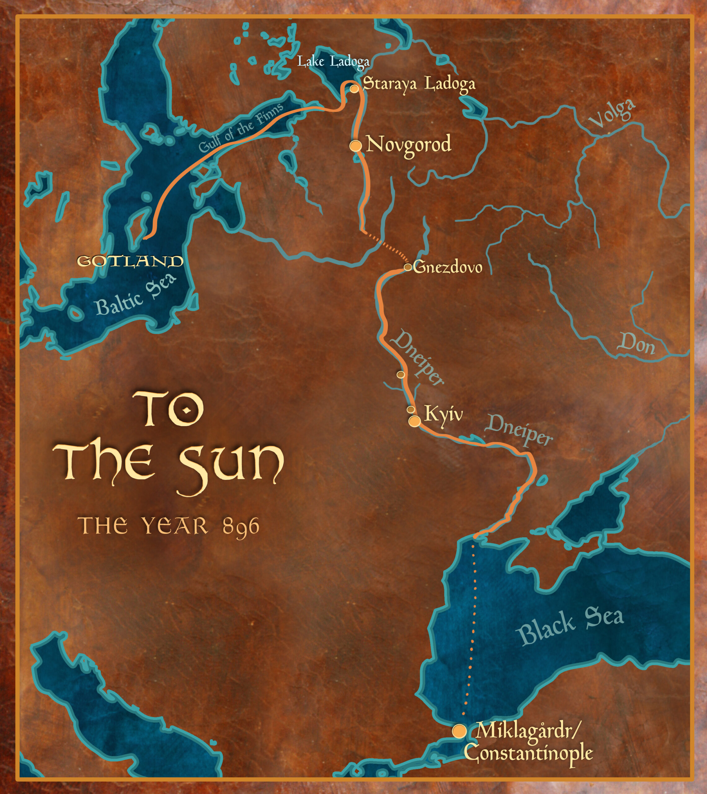 To the Sun: Map of Expedition 896