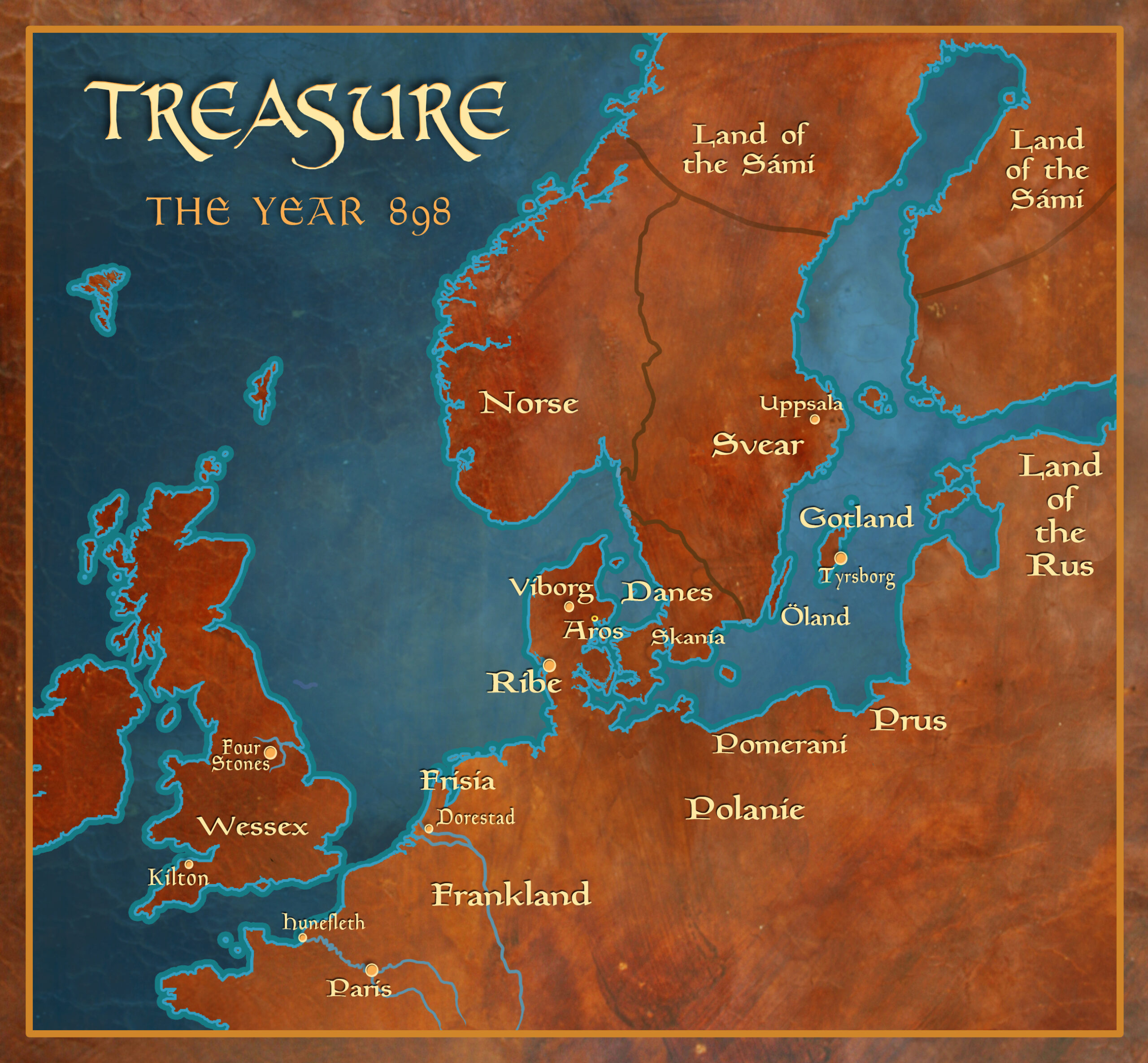 Maps from the time of The Circle of Ceridwen Saga