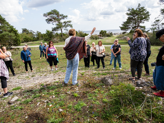 At the site of Tyrsborg - Photo by Tour guest Chris Strauss At the site of Tyrsborg - Photo by Tour guest Chris Strauss