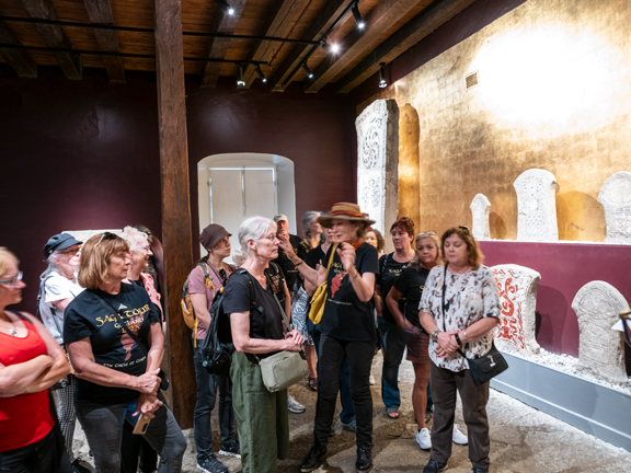 With guests in the Gotlands Museum - Photo by Tour guest Chris Strauss With guests in the Gotlands Museum - Photo by Tour guest Chris Strauss